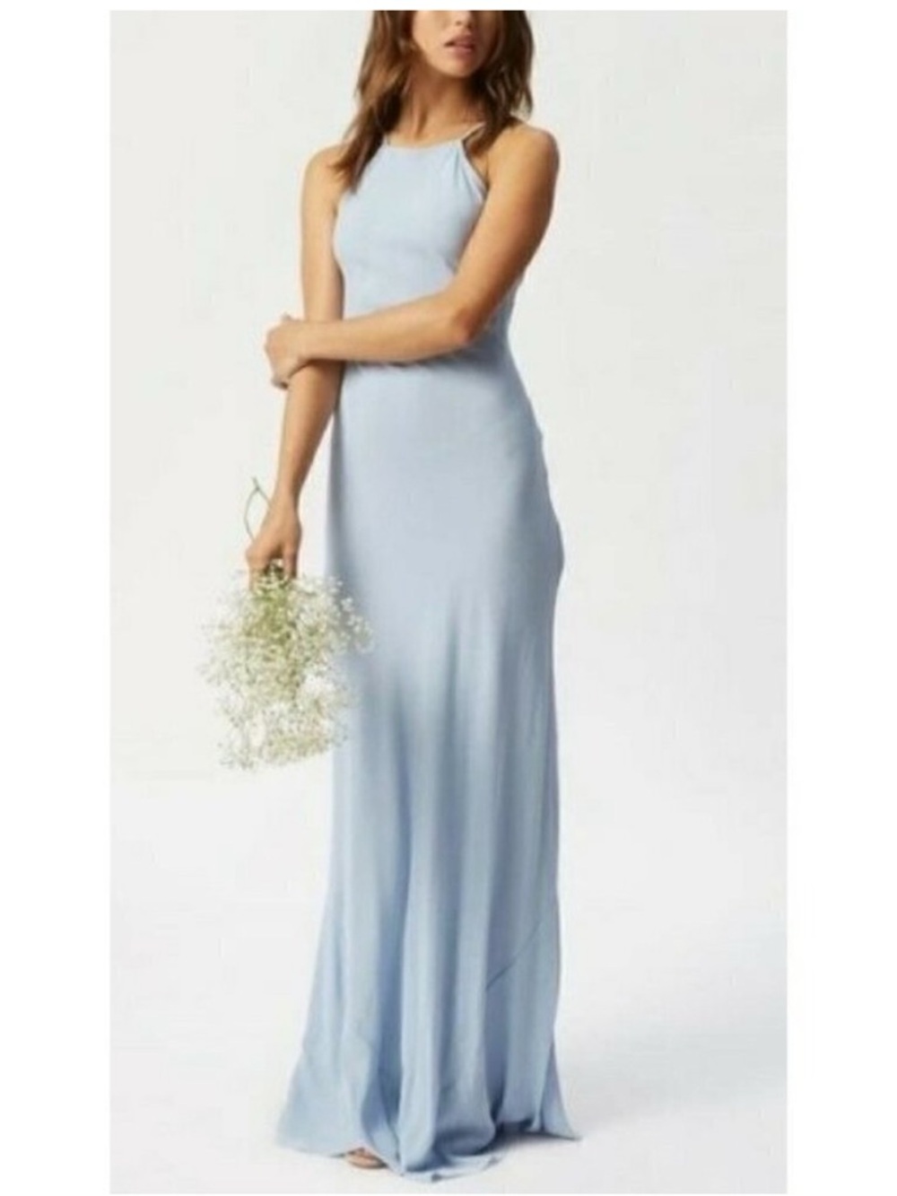 Flynn Skye Light Blue Halter Maxi Dress